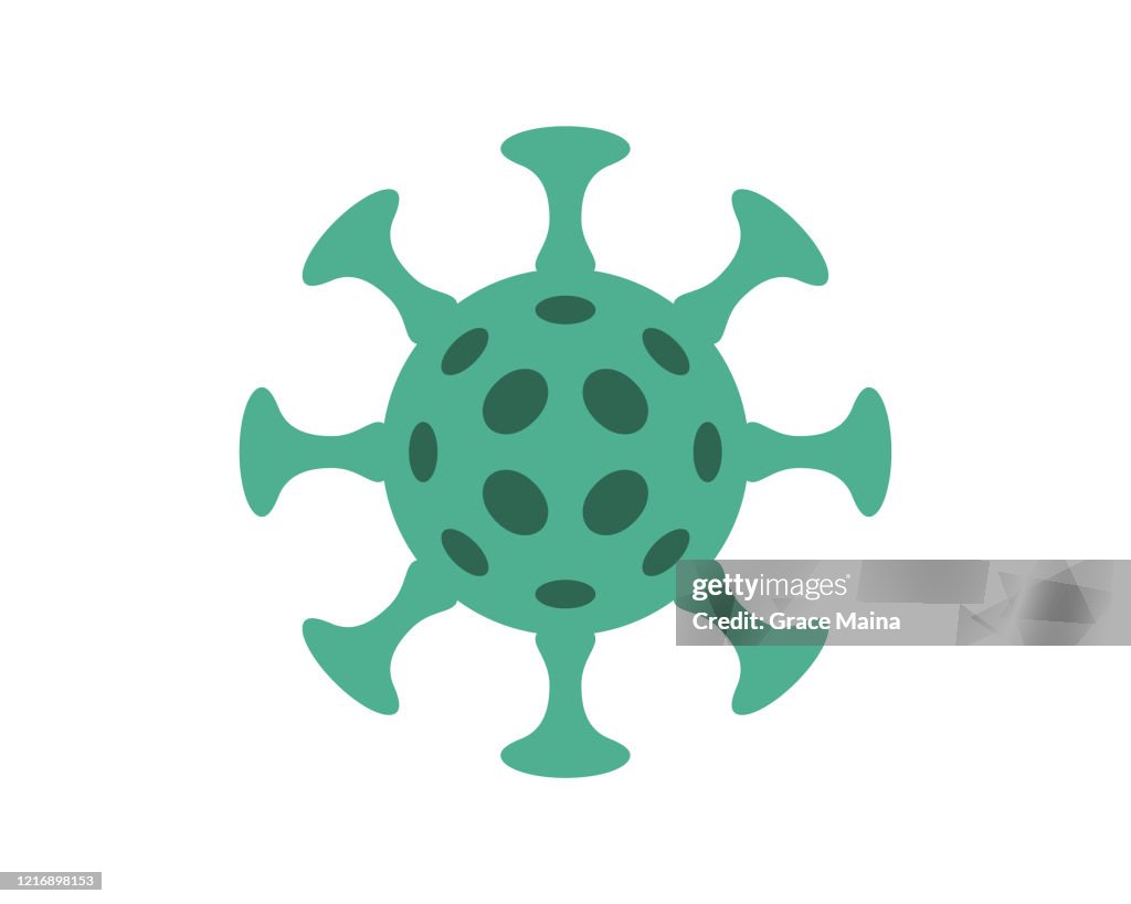 Gevaarlijk besmettelijk virus pictogram symbool voor pandemie en gevaarlijke besmettelijke ziekten Vector Illustratie