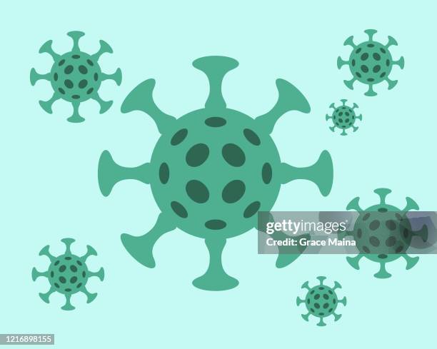 hazardous infectious virus icon symbol for pandemic and dangerous contagious diseases vector illustration - rickettsia stock illustrations