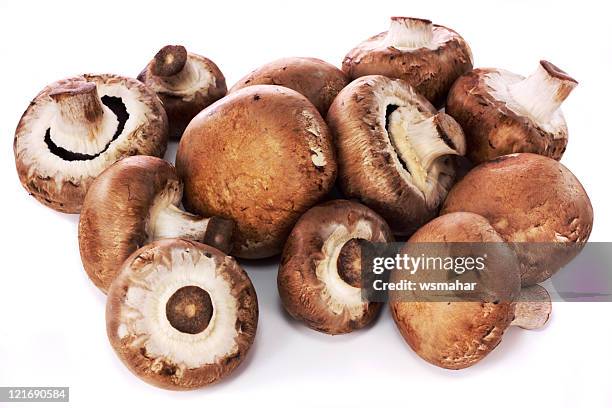 mushrooms - crimini mushroom stock pictures, royalty-free photos & images