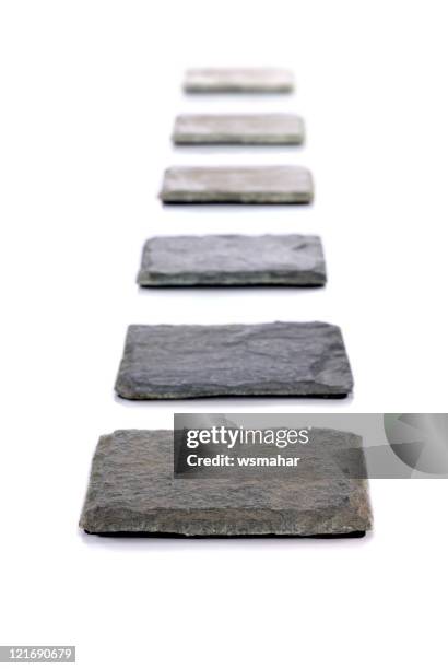 steps - footpath stones stock pictures, royalty-free photos & images