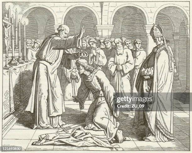 henry ii - altar stock illustrations