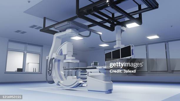 interventional x-ray system - fluoroscope stock pictures, royalty-free photos & images