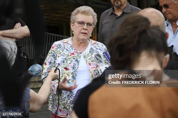 Strasbourg city hall candidate Catherine Trautmann of the Socialist Party attends a press conference in Strasbourg, eastern France, on June 2 ahead...