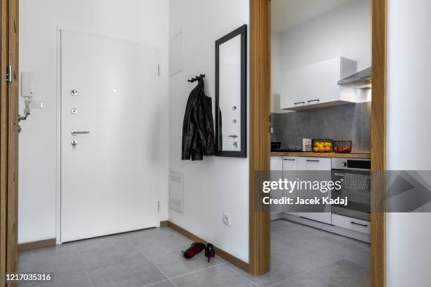 corridor a modern interior - entry level stock pictures, royalty-free photos & images