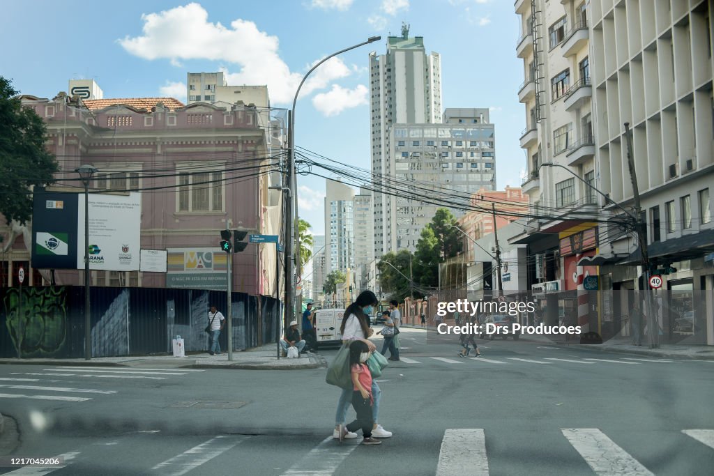 Curitiba city center, Brazil.