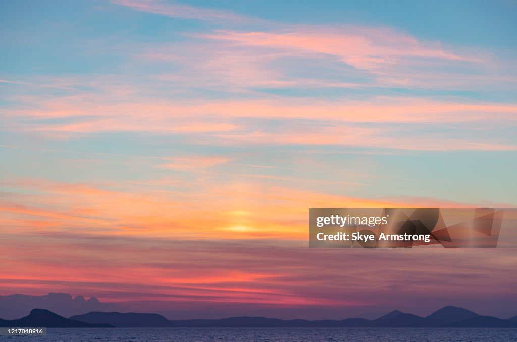 Fairy floss sunset