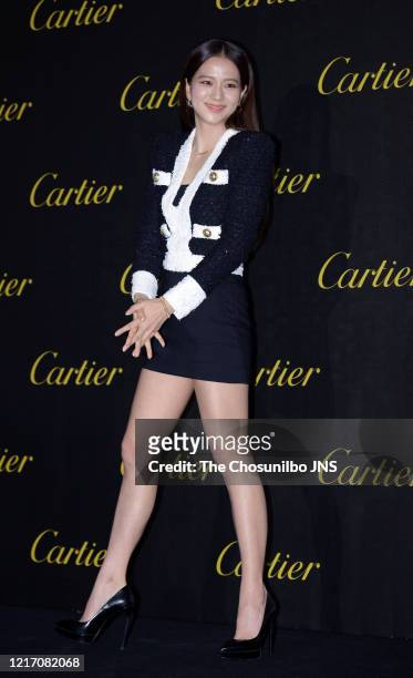 Ji-soo of BLACKPINK attends Cartier's 'Juste un Clou' party event at S-Factory on September 19, 2019 in Seoul, South Korea