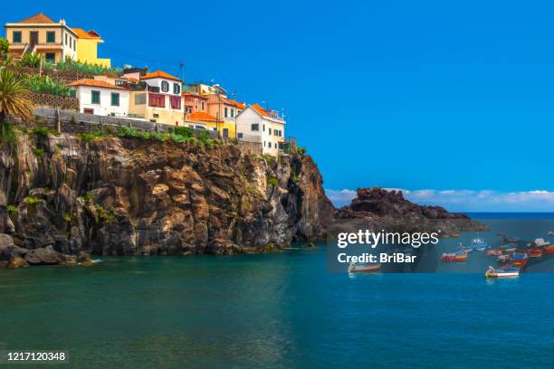 camara de lobos - madeira - funchal stock pictures, royalty-free photos & images