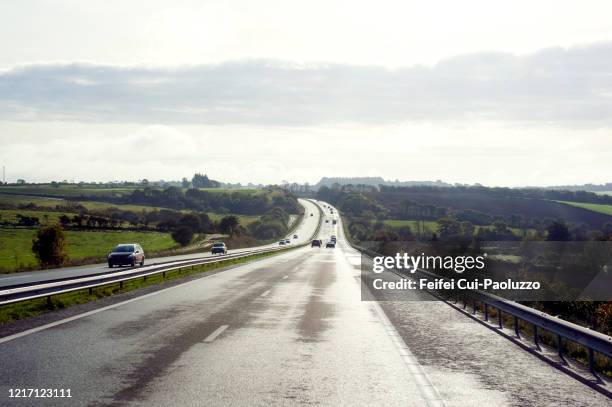 highway near brest, western france - brest brittany stock pictures, royalty-free photos & images