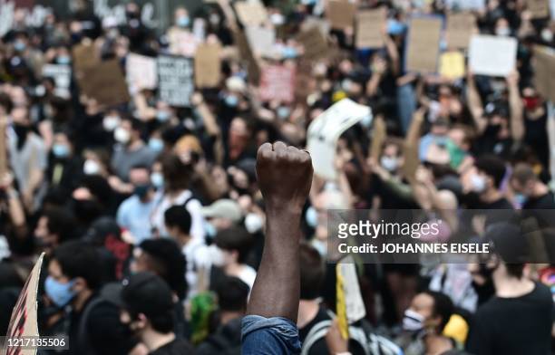 Protesters demonstrate on June 2 during a "Black Lives Matter" protest in New York City. - Anti-racism protests have put several US cities under...