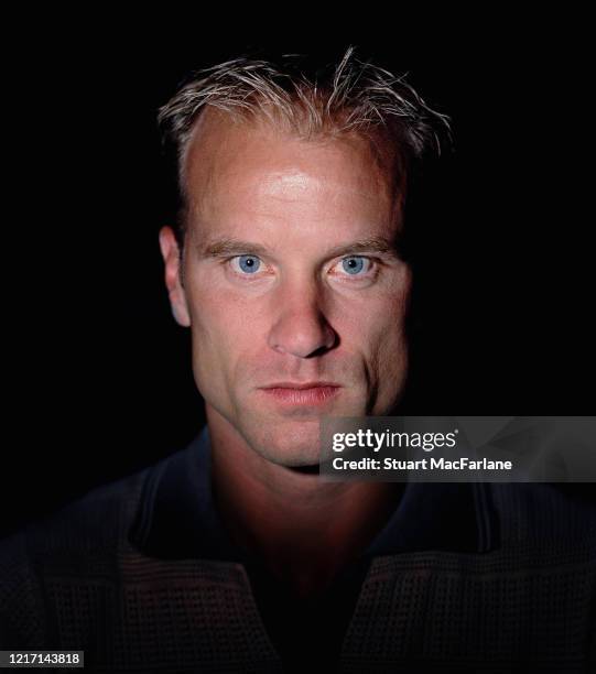 Dennis Bergkamp at the Arsenal Training Ground on October 11, 2005 in St. Albans, England.