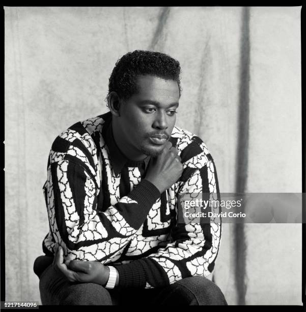 Luther Vandross at Holborn Studios, London, UK on 1 February 1987.