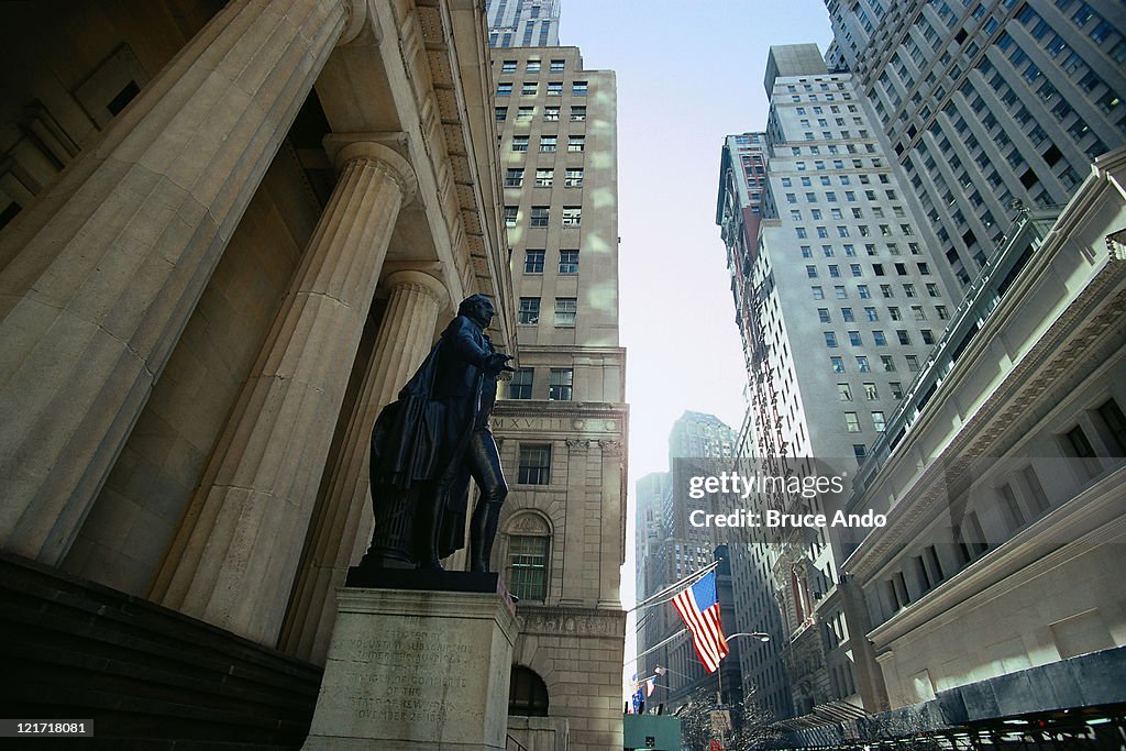 URBPE037 Wall Street, Stock Exchange, NYC