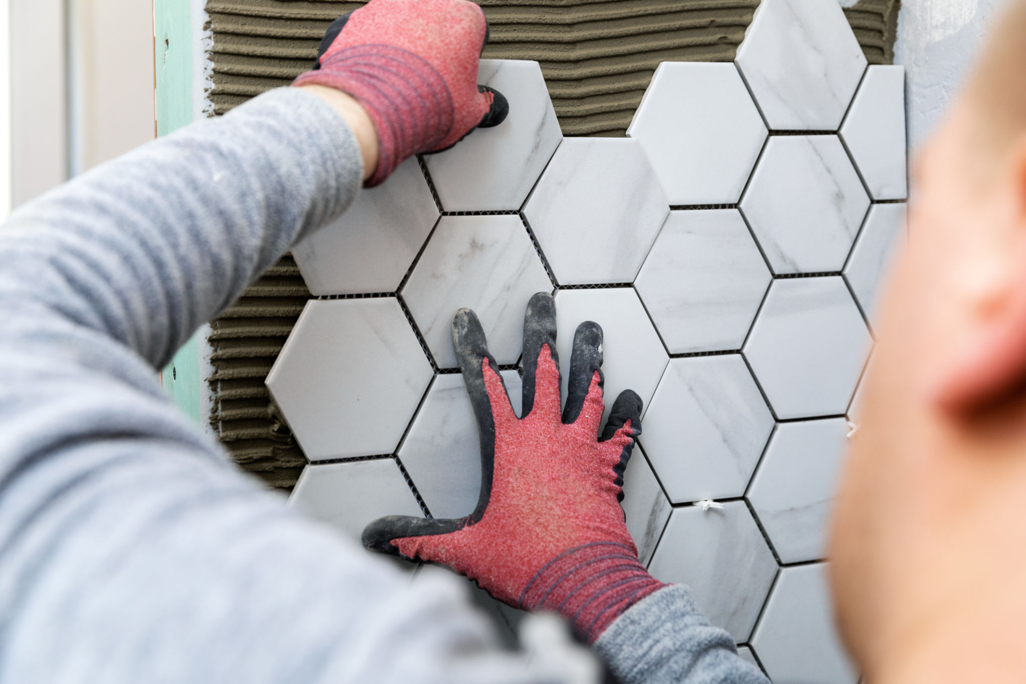 marble installation