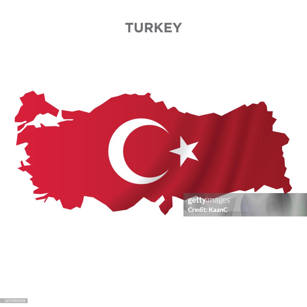 Map of Turkey stock illustration
