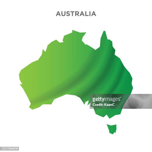 map of australia on white background of vector illustration stock illustration - melbourne australia stock illustrations