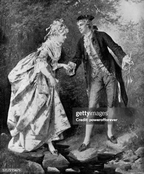 cavalier es duty von otto erdmann - 19. jahrhundert - gentleman stock-grafiken, -clipart, -cartoons und -symbole