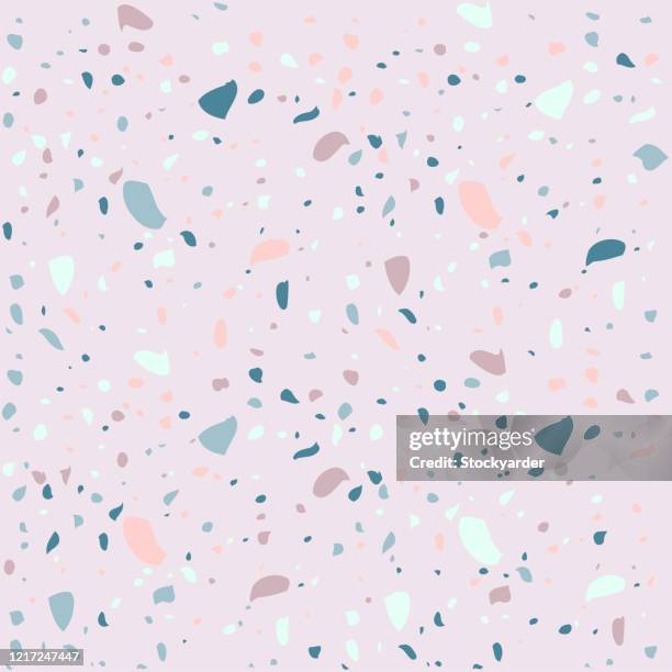 seamless terrazo pattern - gravel stock illustrations