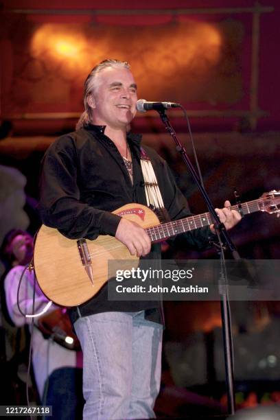 Country music artist Hal Ketchum is shown performing on stage during a "live" concert appearance on February 19, 2006.