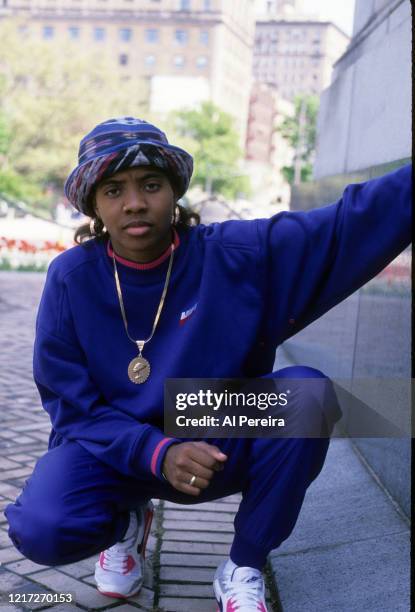 Rapper MC Lyte appears in a portrait taken on May 5, 1990 in New York City. .