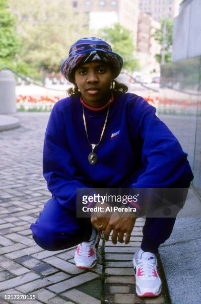 Rapper MC Lyte appears in a portrait taken on May 5, 1990 in New York City. .
