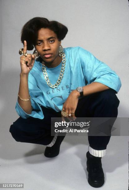 Rapper MC Lyte appears in a portrait taken on May 5, 1989 in New York City. .