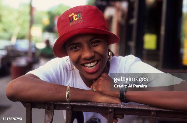 Rapper MC Lyte appears in a portrait taken on August 16, 1991 in New York City. .