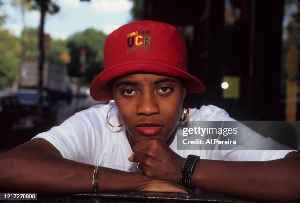 Rapper MC Lyte appears in a portrait taken on August 16, 1991 in New York City. .