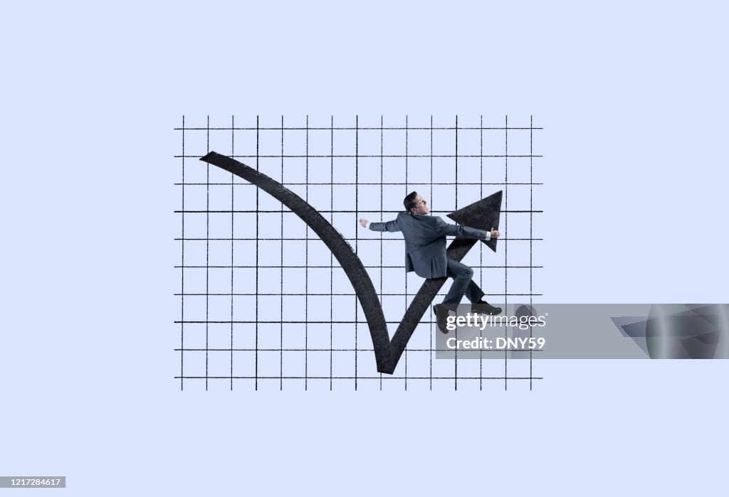 Man Enjoying A Stock Market Rebound