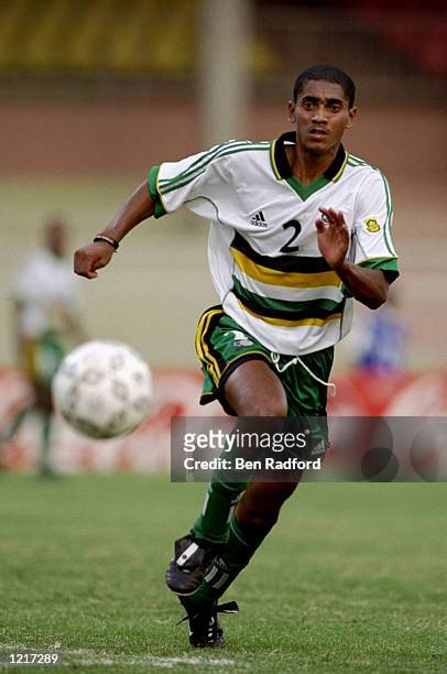 Papi Khomane of South Africa in action during the African Nations Cup against Tunisia played at Accra, Ghana . The match finished 2-2. \ Mandatory...