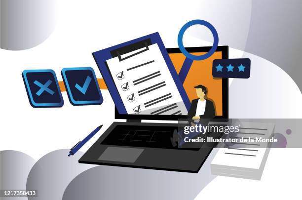 Forms Testing Cartoon Person Filling Out Form Cartoon Photos and Premium High Res Pictures ...