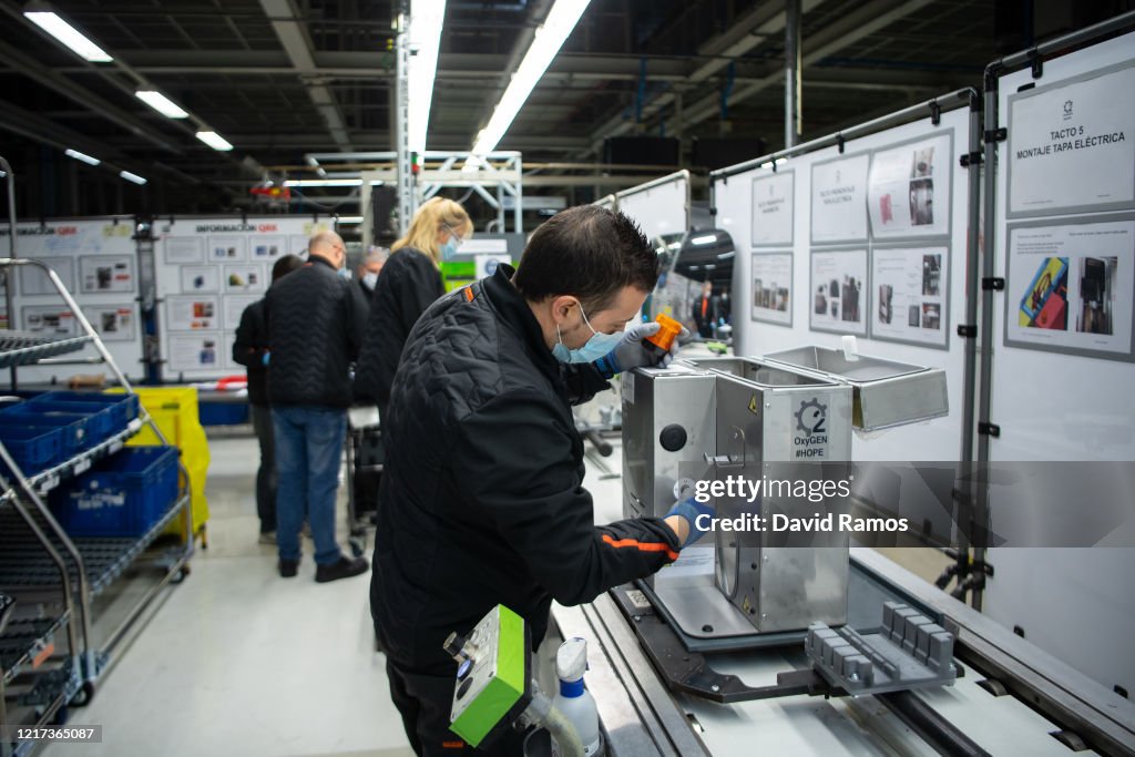 Spanish Carmaker SEAT Makes Ventilators At Martorell Factory