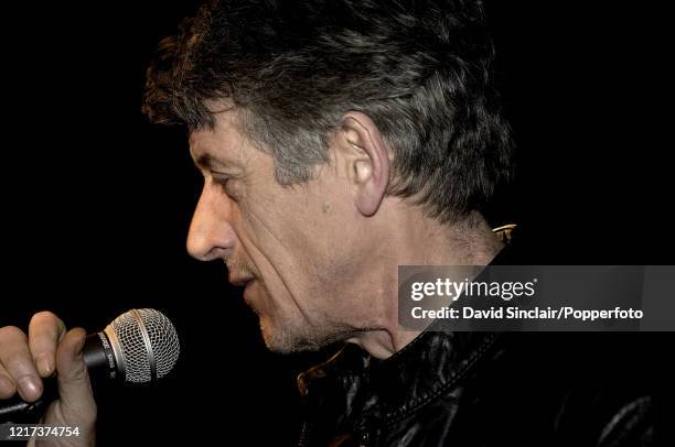 Scottish singer Paul Buchanan of The Blue Nile performs live on stage at Ronnie Scott's Jazz Club in Soho, London on 23rd January 2006.