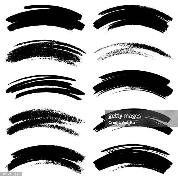 satz von strichen - schmiererei stock-grafiken, -clipart, -cartoons und -symbole