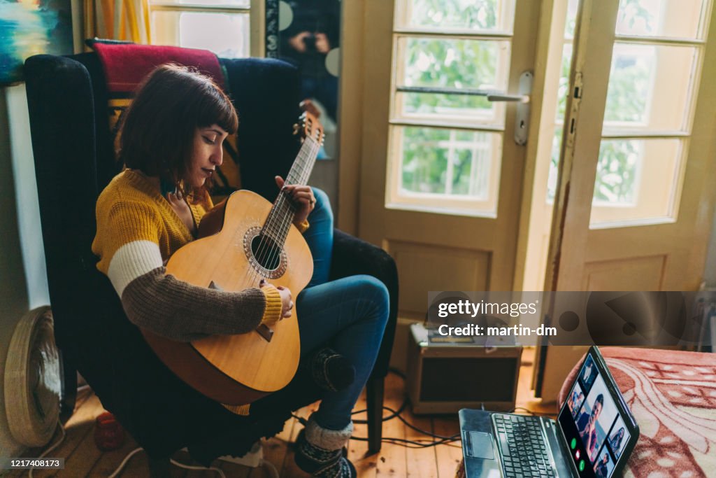 Teleconferencing with music, COVID-19 pandemic