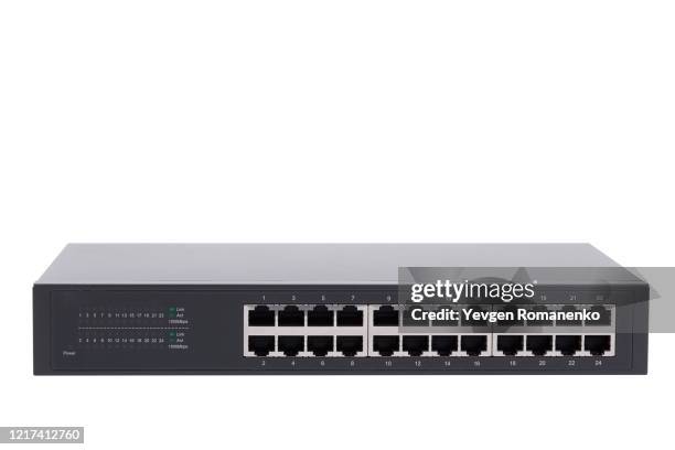 Massive Computer Switch Computer Network And Switch Background Fotografías e imágenes de stock ...
