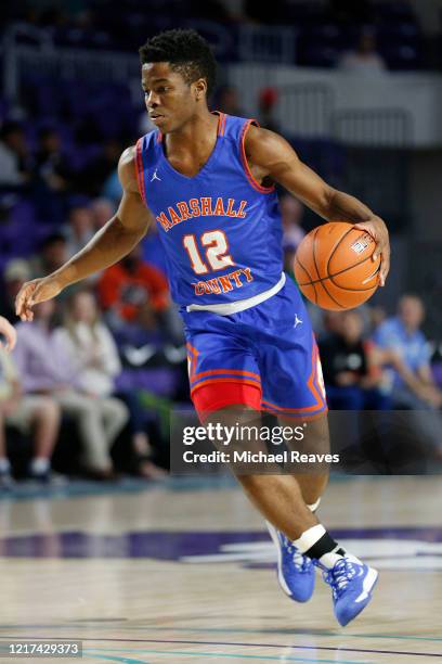 Zion Harmon of Marshall County High School in action against Fort Myers High School during the City of Palms Classic Day 1 at Suncoast Credit Union...