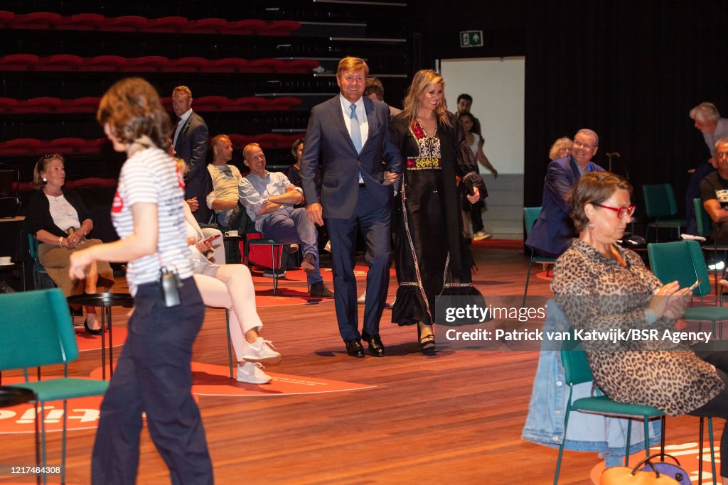King Willem-Alexander And Queen Maxima Visit National Theater In The Hague