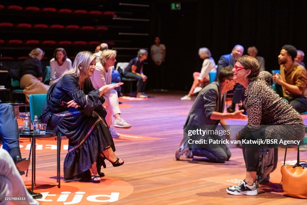 King Willem-Alexander And Queen Maxima Visit National Theater In The Hague