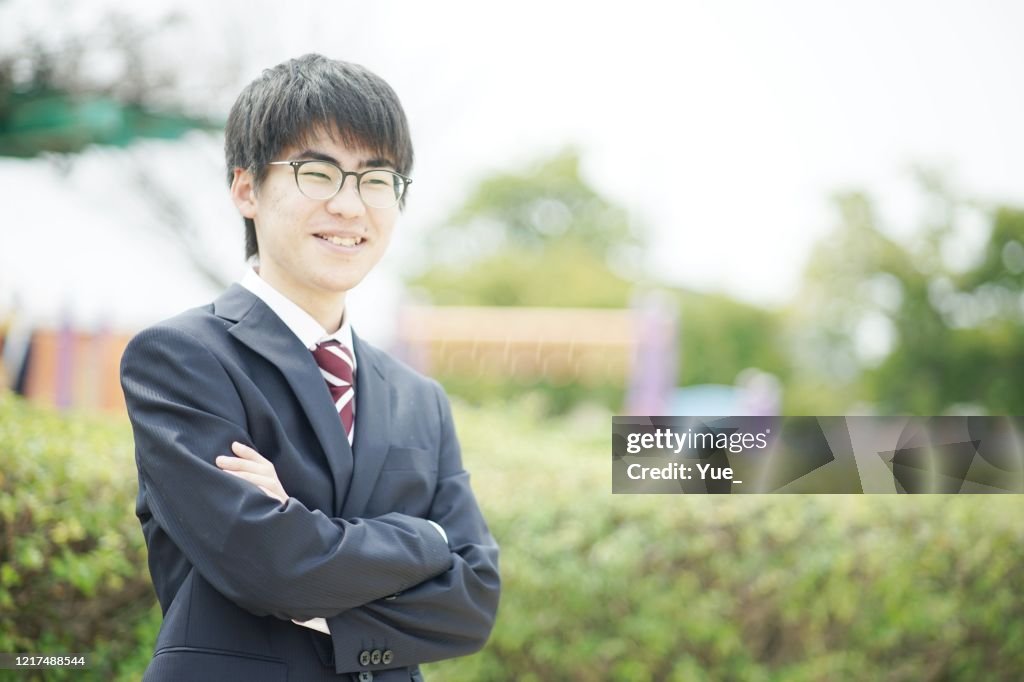 Portrait of businessman in suit