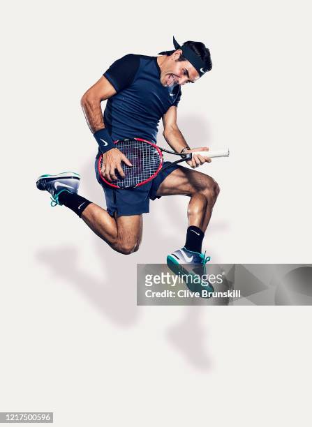 Tennis player Roger Federer is photographed on March 12, 2015 in Indian Wells, United States.