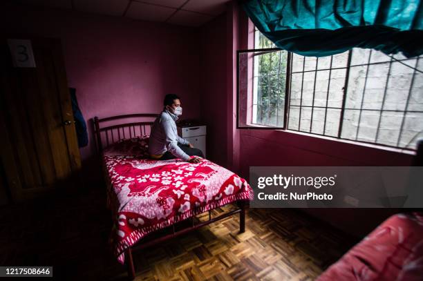 Venezuelan migrant stay in a humanitarian aid shelters in Pichincha, Ecuador on June 2, 2020.In the province of Pichincha in Ecuador is located the...
