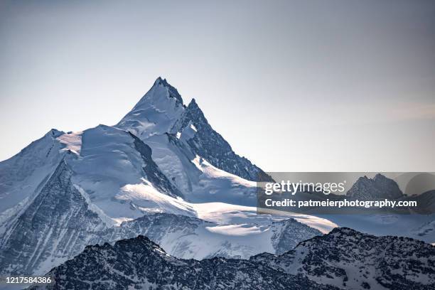 weisshorn in valais - peak stock pictures, royalty-free photos & images