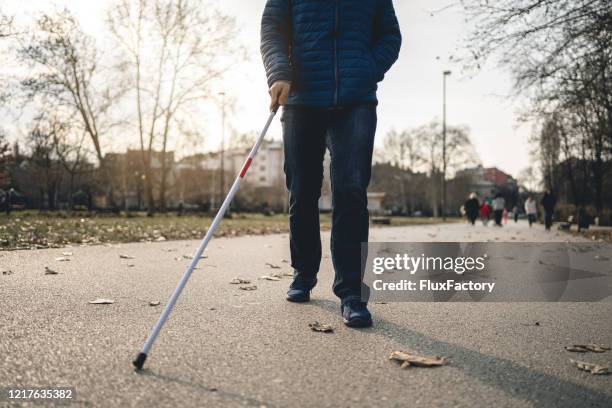 私の歩く杖は私の目です - blind man ストックフォトと画像