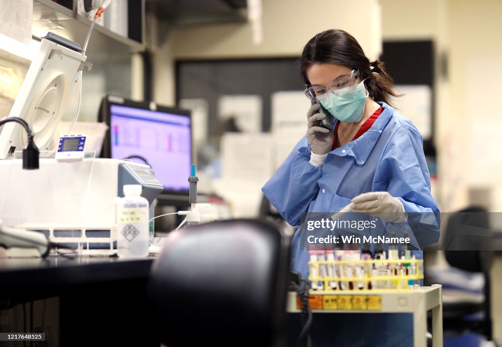 Medical Workers Inside Maryland Hospital Work During Coronavirus Pandemic