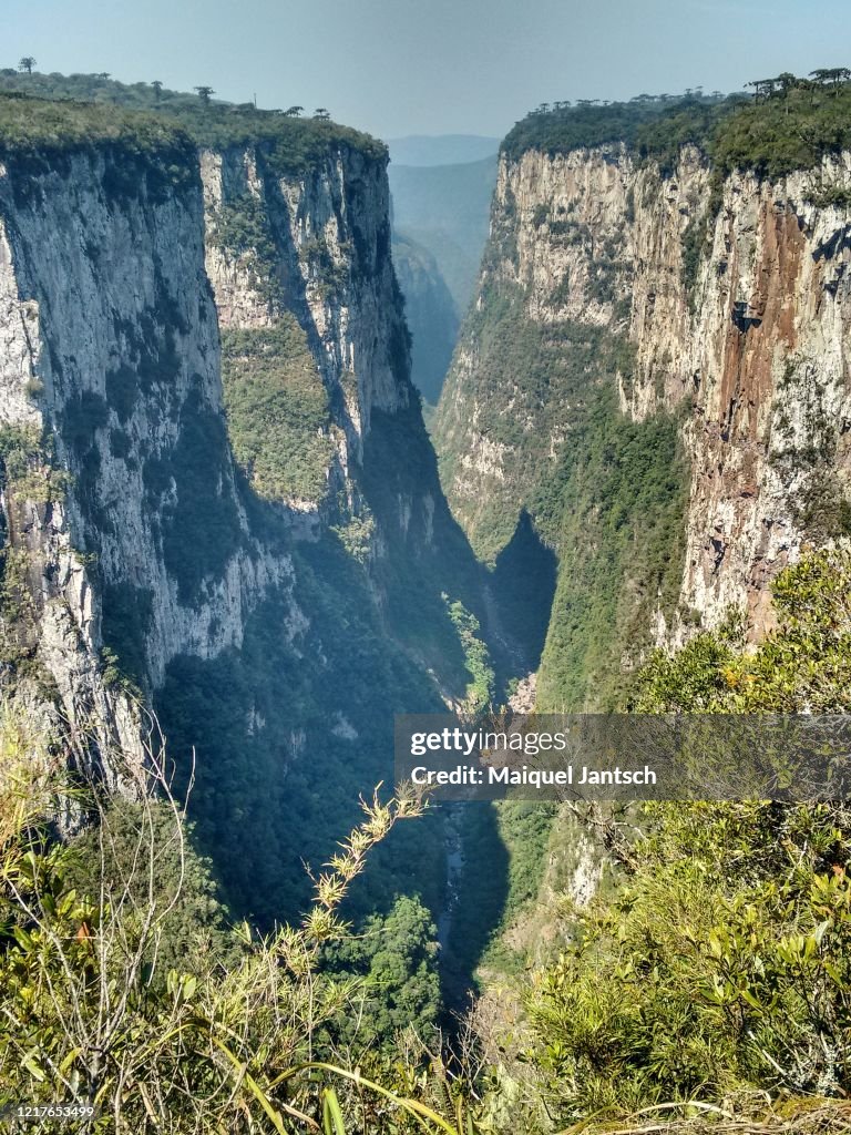 Itaimbezinho Canyon, located in Aparados da Serra National Park in Cambará do Sul, Rio Grande do Sul, Brazil.