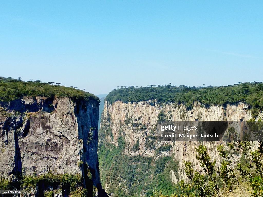 Itaimbezinho Canyon, located in Aparados da Serra National Park in Cambará do Sul, Rio Grande do Sul, Brazil.
