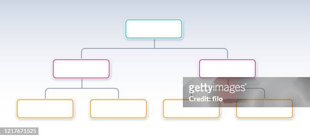 hierarchy layout flowchart - corporate hierarchy stock illustrations