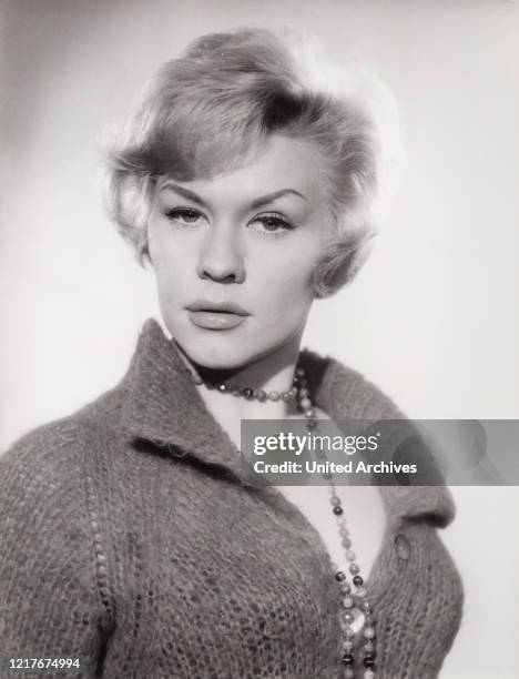 German actress and dubbing actress Ingrid van Bergen, Germany 1960.