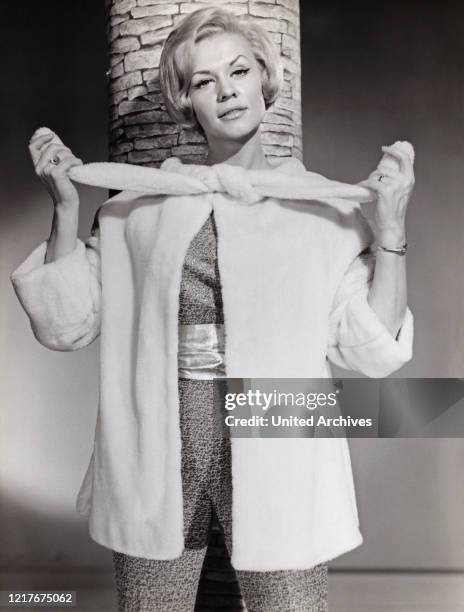 German actress and dubbing actress Ingrid van Bergen, Germany 1963.